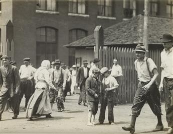 LEWIS W. HINE (1874-1940) A group of 4 photographs depicting child laborers.